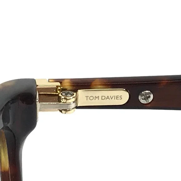 Tom Davies Eyeglasses Frames TD727 Col. 1624 Tortoise Cat Eye Full Rim 52-15-135 - Picture 11 of 12
